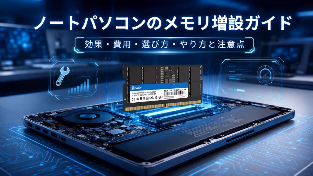 ノートパソコン メモリ増設